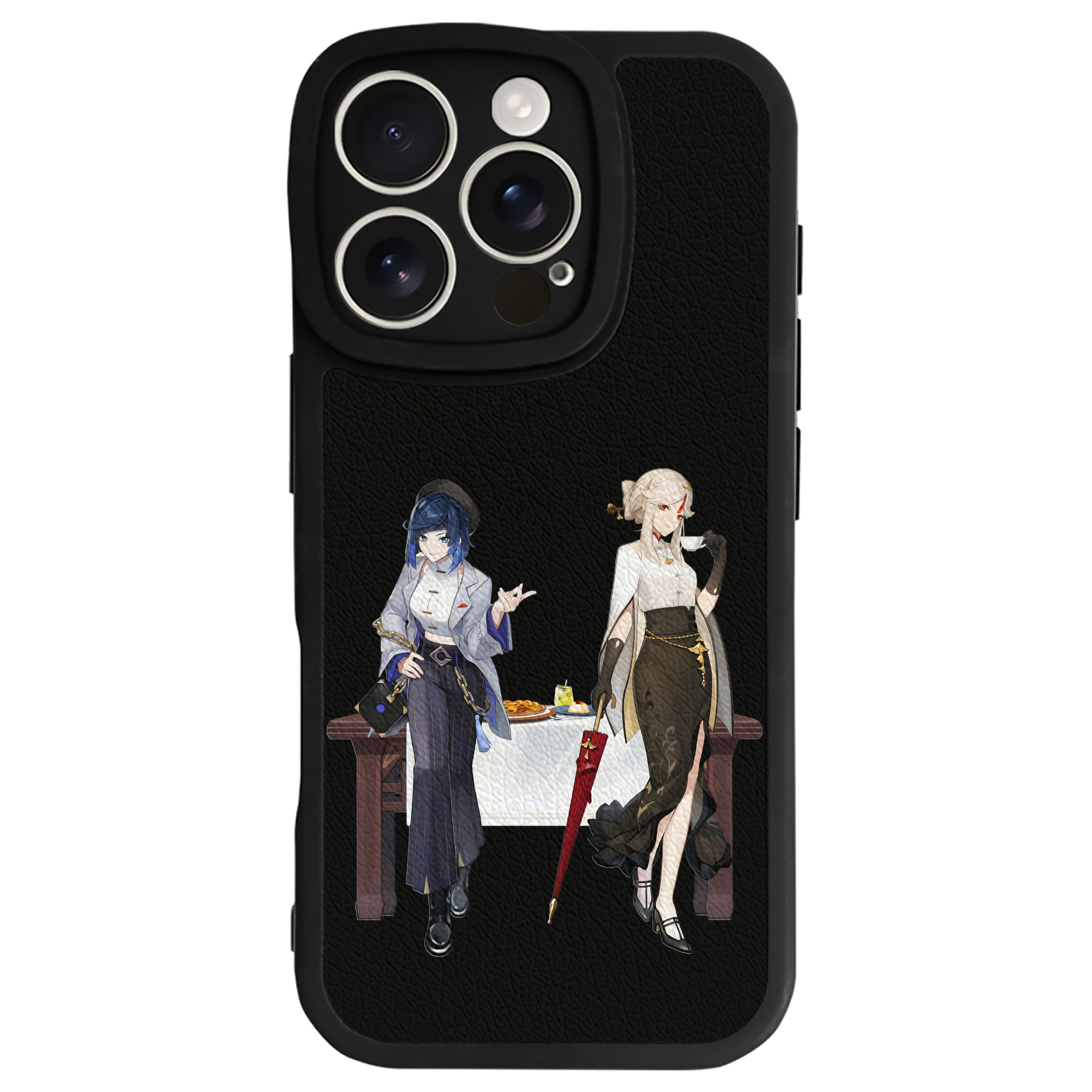 げんし神 夜兰 やらん genshin Yaran 【iPhone 16シリーズ対応】シリコンスマホケース（レザー調） 材質：シリコン